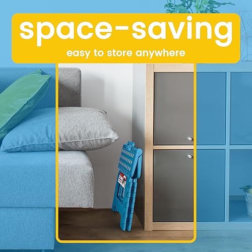 Miniatura 6 de ACSTEP Taburete Plegable - Taburete Ligero de Plástico, Taburetes Plegables de 9 Pulgadas, Taburetes Plegables Antideslizantes para Cocina, Baño,