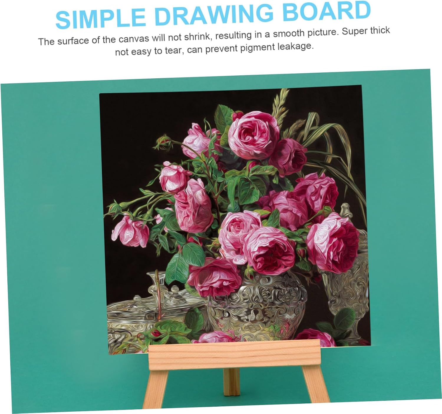 6 Pack White Wood Canvas Boards for Painting and DIY Projects