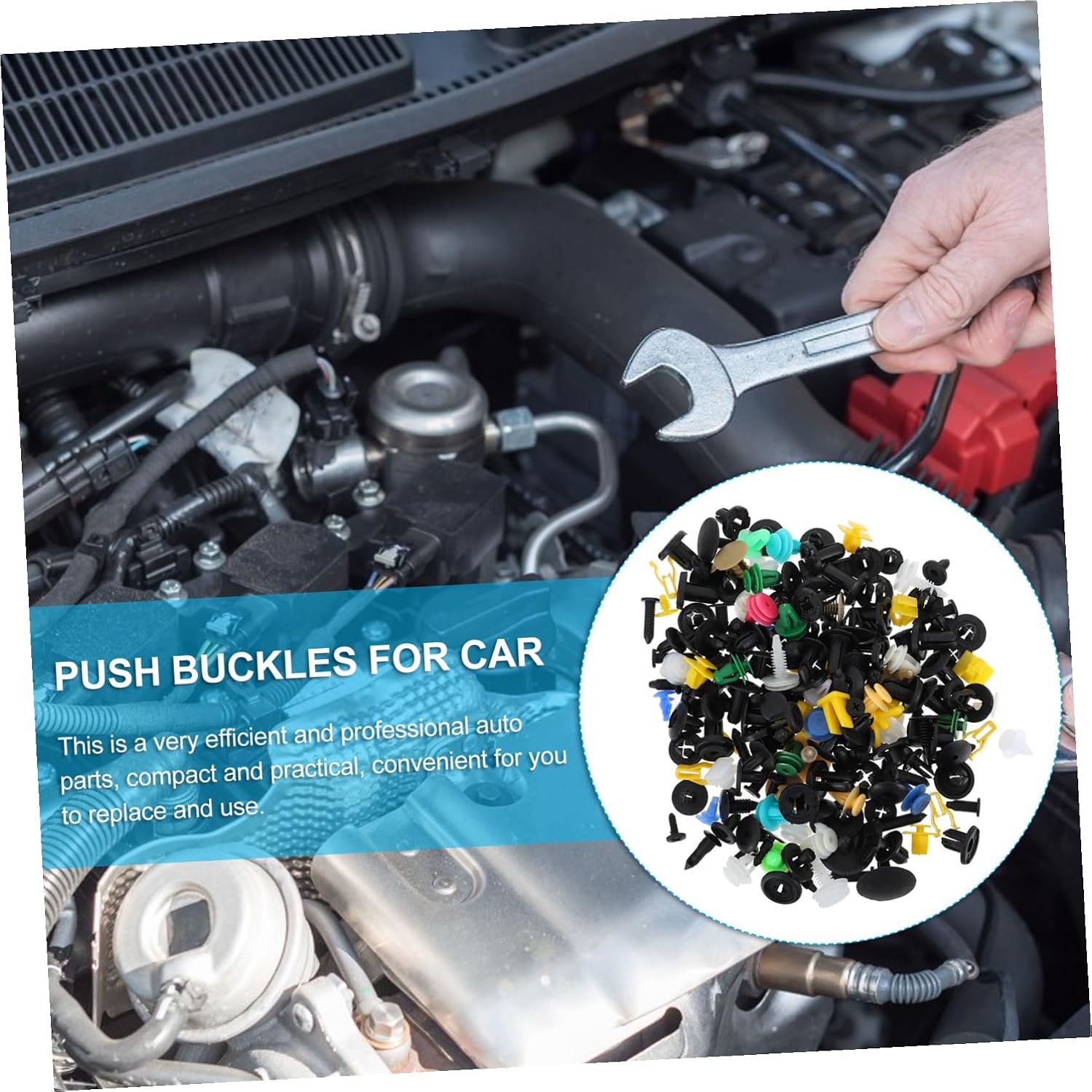 Plastic Automotive Push Clips 500pcs Bumper Fastener Kit