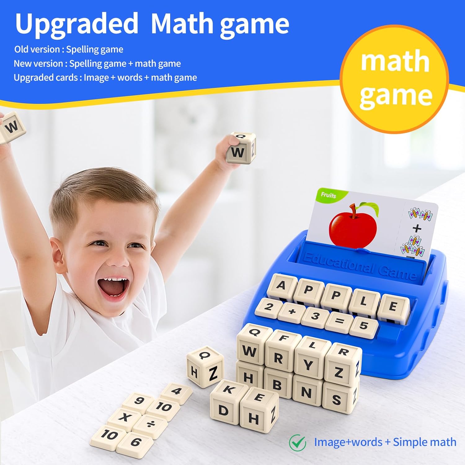 Educational Toys for Kids Age 3-8,Christmas Birthday Party Gifts for 3 4 5 6 Year Olds Boys and Girls- Big Size Sight Words Flash Cards Kindergarten,Flash Card for Writing Reading Spelling Game