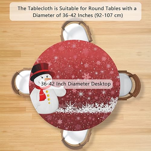 Vista 276 de Mantel redondo ajustable con borde elástico, mantel de hojas coloridas abstractas, impermeable, lavable, para mesas redondas, ideal para picnic