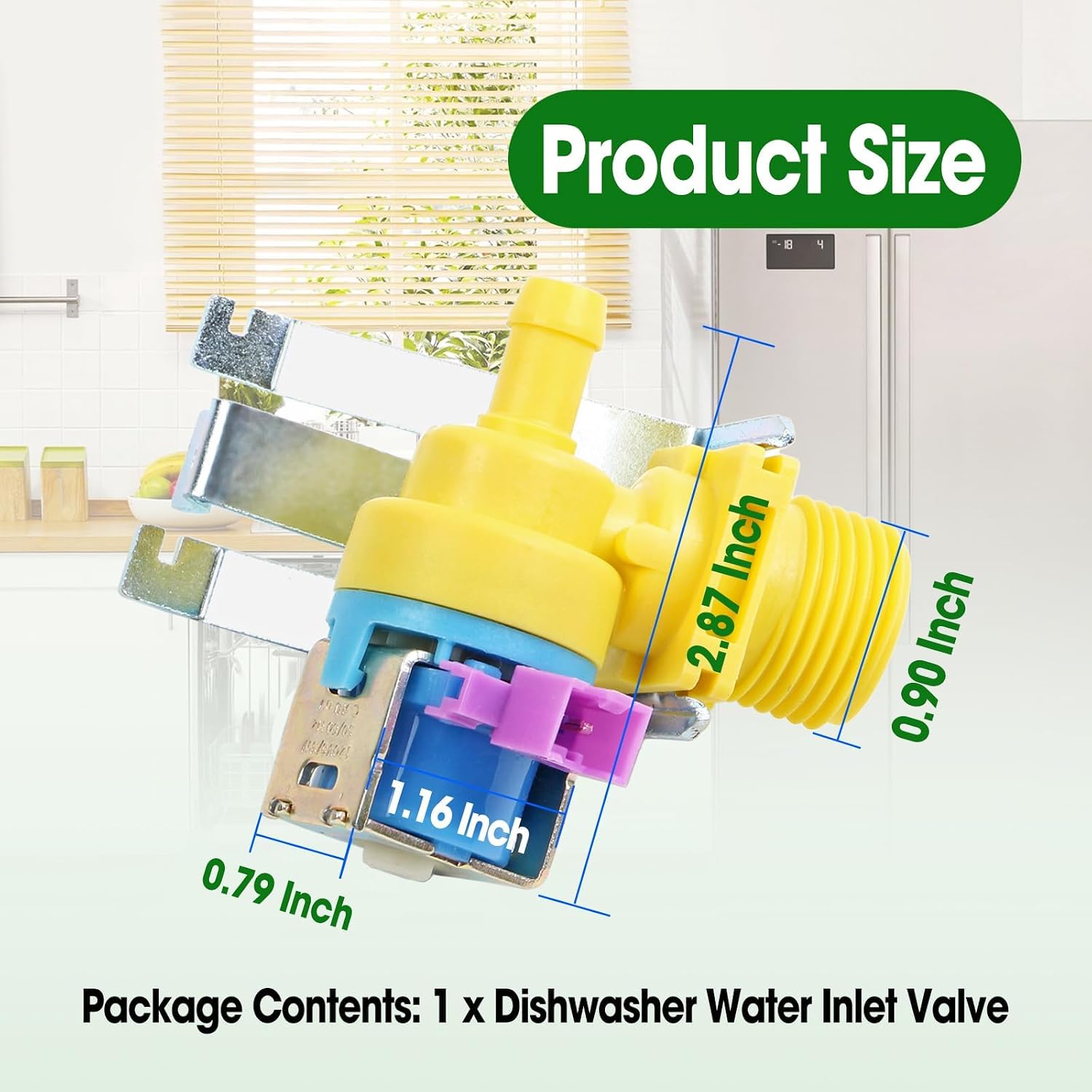 WD15X27703 Dishwasher Water Inlet Valve Fit for GE Hotpoint Kenmore Sears thumbnail