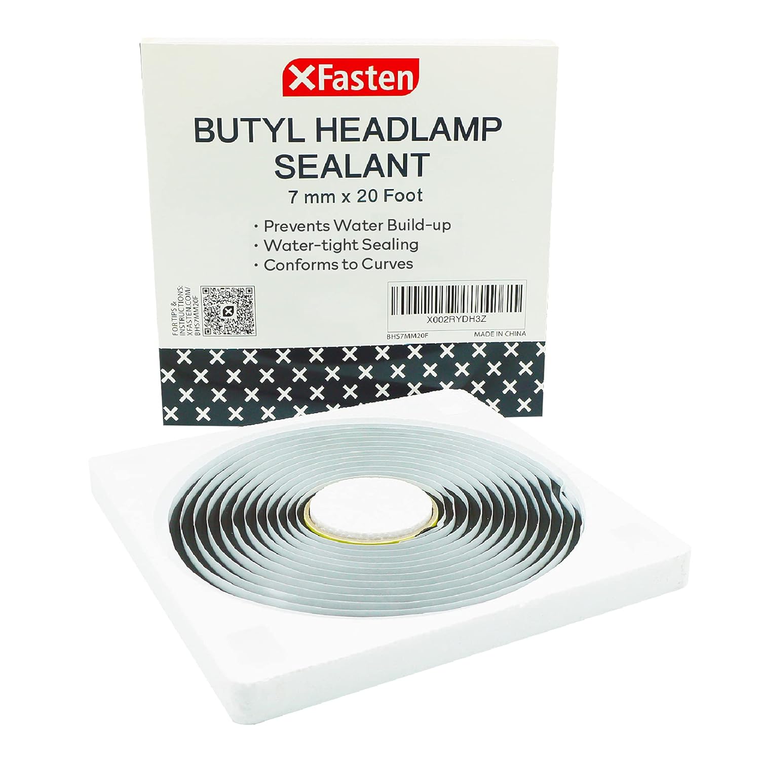 XFasten Butyl Headlamp Sealant, 7 millimeters x 20 Feet, 7 millimeters Thick, OEM