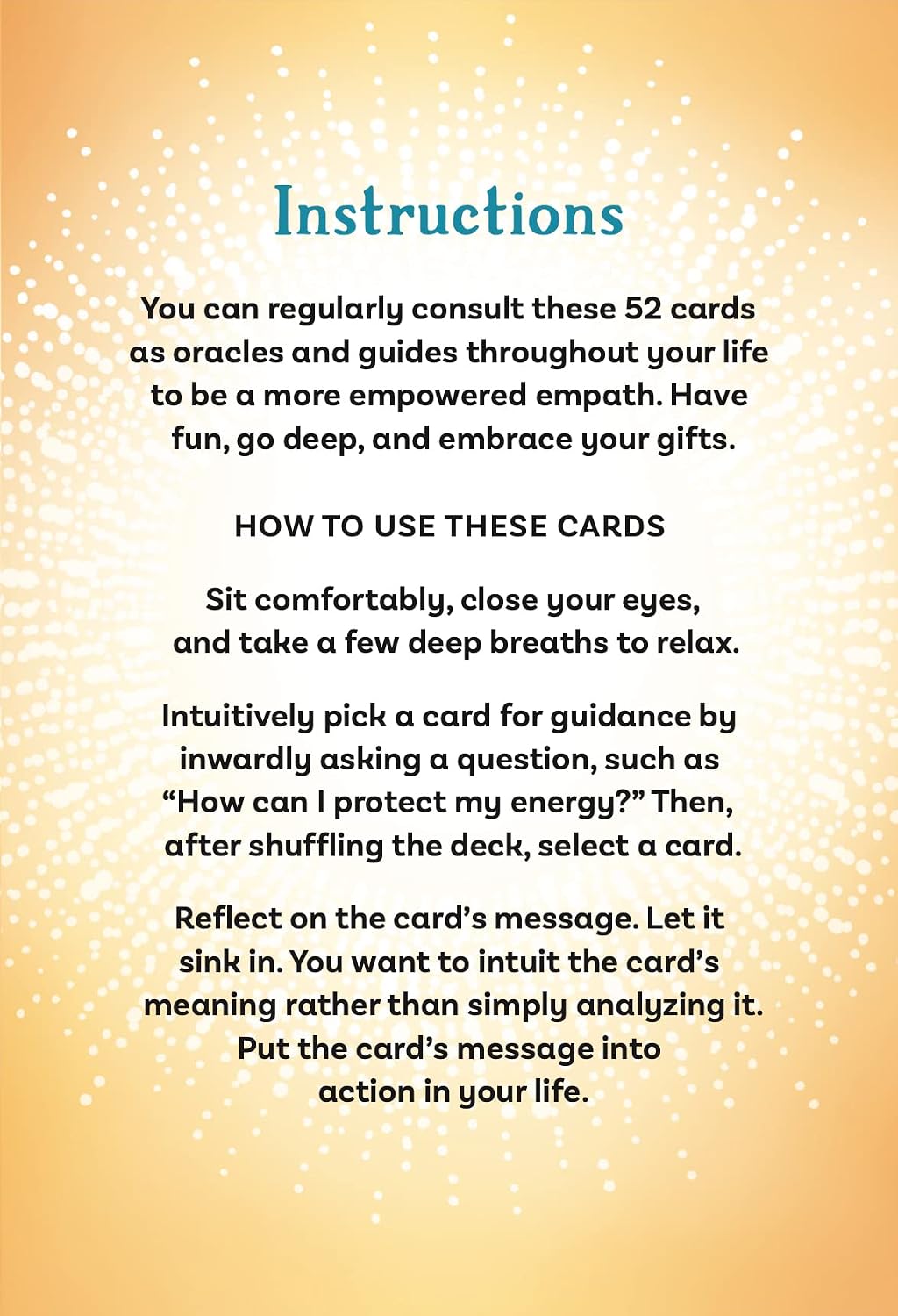 The Empath's Empowerment Deck: 52 Cards to Guide and Inspire Sensitive People