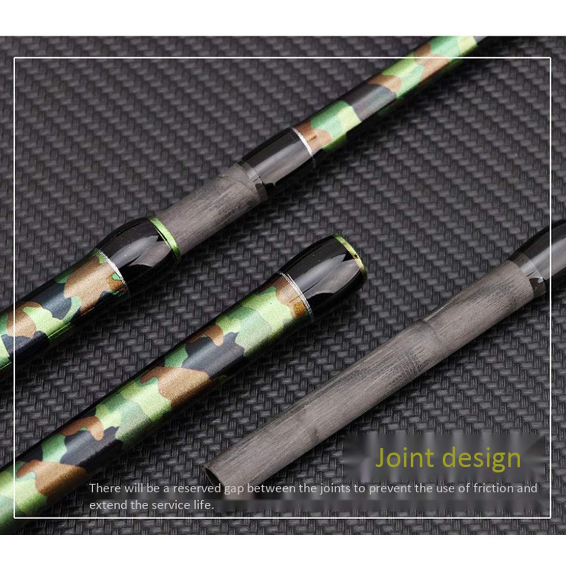Canna da Pesca Polo Materiale di Carbonio Casting Rod Vernice Mimetica