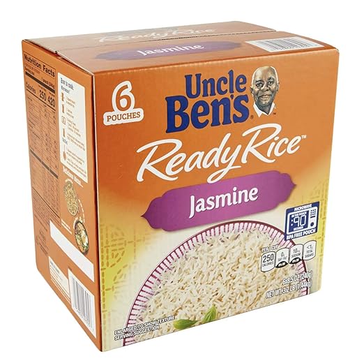 Amazon.com : UNCLE BEN'S UNCLE BEN'S Jasmine Ready Rice 6 Pouches / 8.5 ...