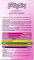 Vista 5 de Playtex Gentle Glide Tampones RegularSuper Absorbencia sin perfume, 36