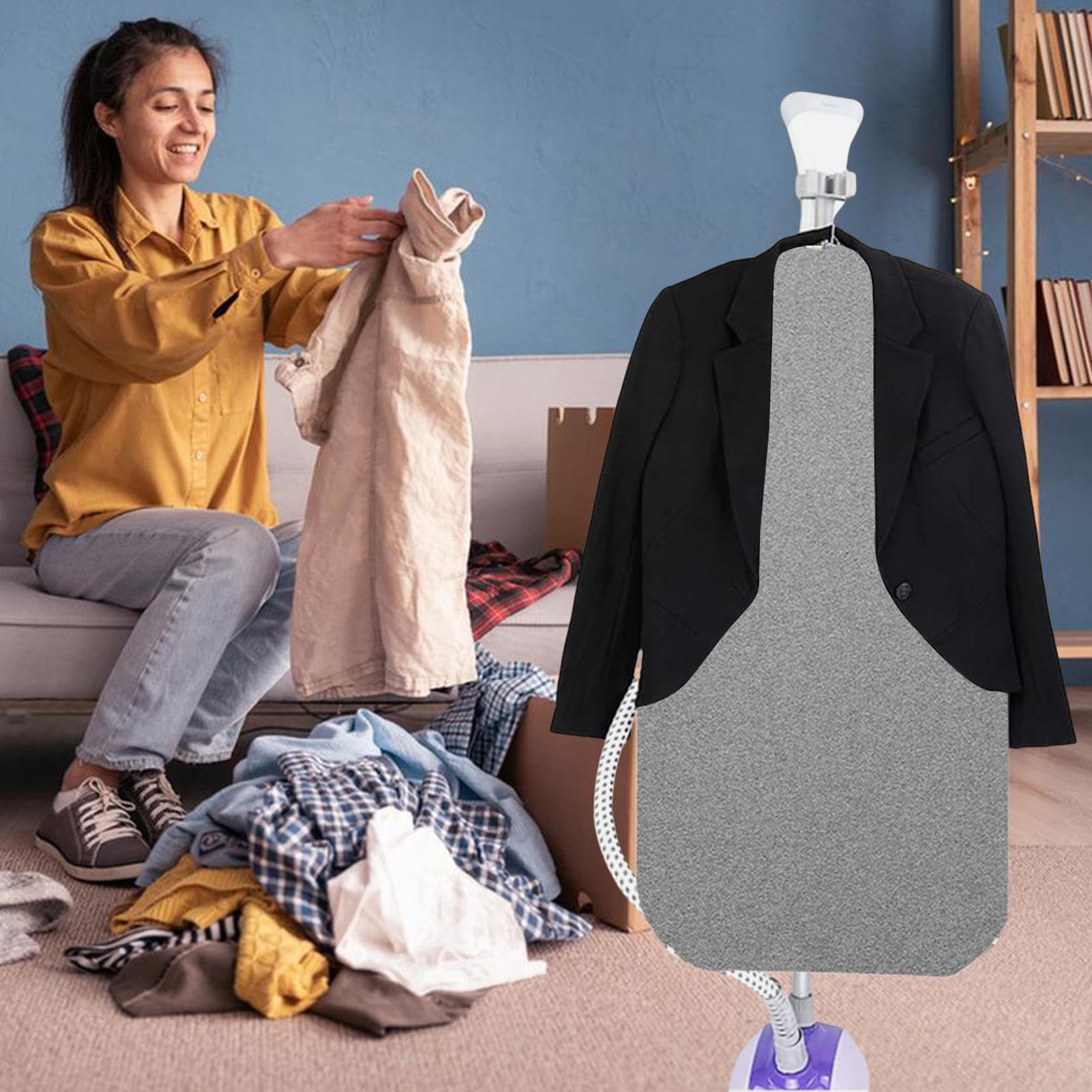 Coperta da stiro, tappeto di stiro, stampa a vapore per abbigliamento | tavola da stiro sospesa per abbigliamento, tappeto da stiro, tagliere a vapore per