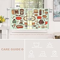 Vista 58 de Shrahala Ethnic Geometric Tribal Kitchen Valances Half Window Curtain, Native American Navajo Tribal Design Print Kitchen Valance for Window Ink