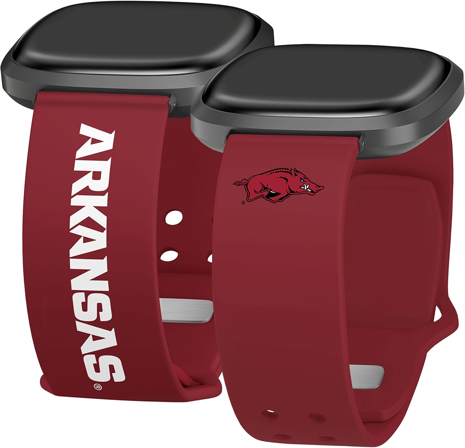 Affinity Bands Arkansas Razorbacks HD Watch Band Compatible with Fitbit Versa 3 and Sense