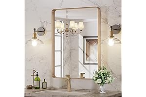 LOAAO Gold Bathroom Mirror: Reflecting Elegance in Your Space