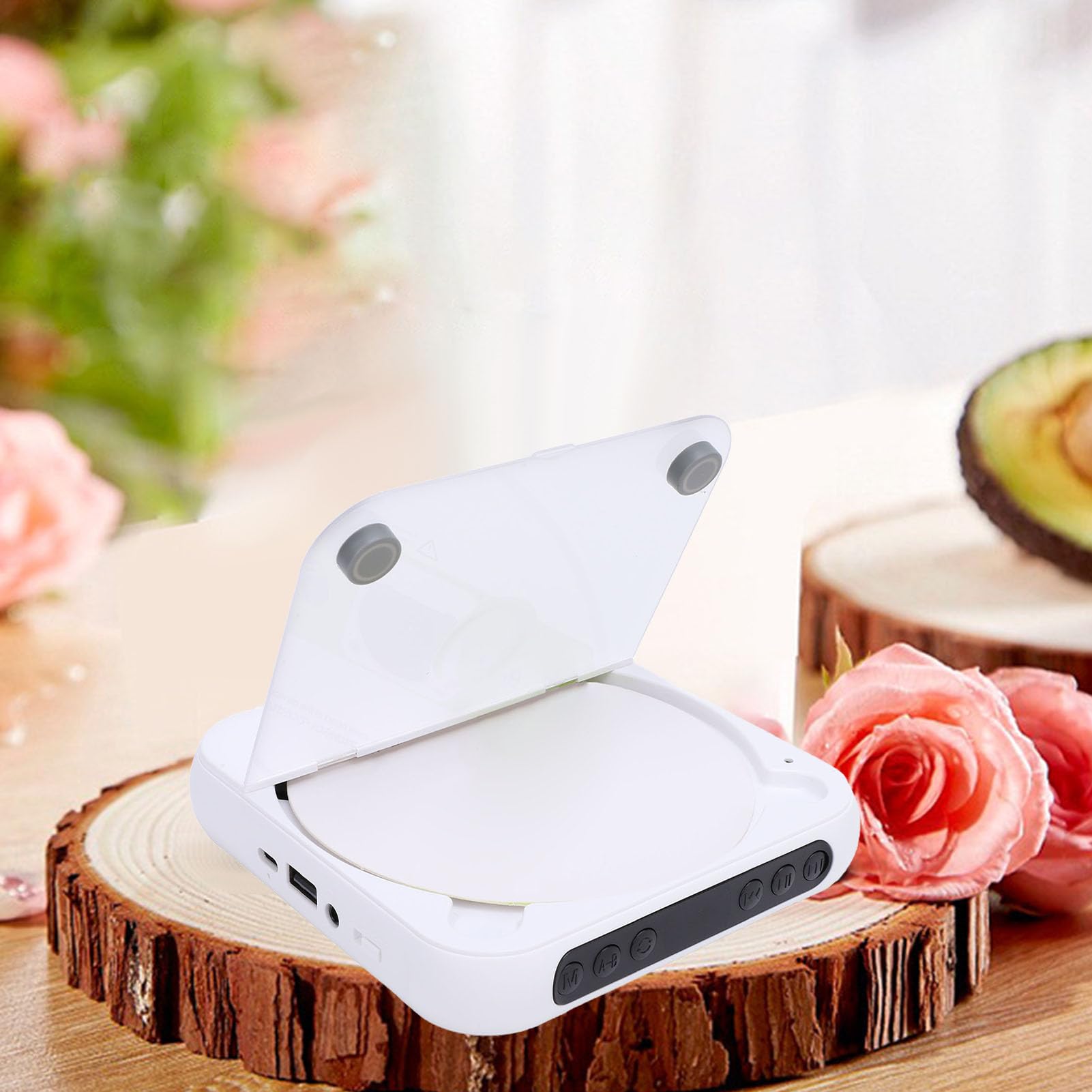 Odtwarzacz CD 5.3, Przenośny, 2000 MAh, ładowany Przez USB, Słuchawki, Odtwarzacz Muzyki dla CD R, CD RW, MP3, WMA, z do Zsynchronizowanej Muzyki (WHITE)