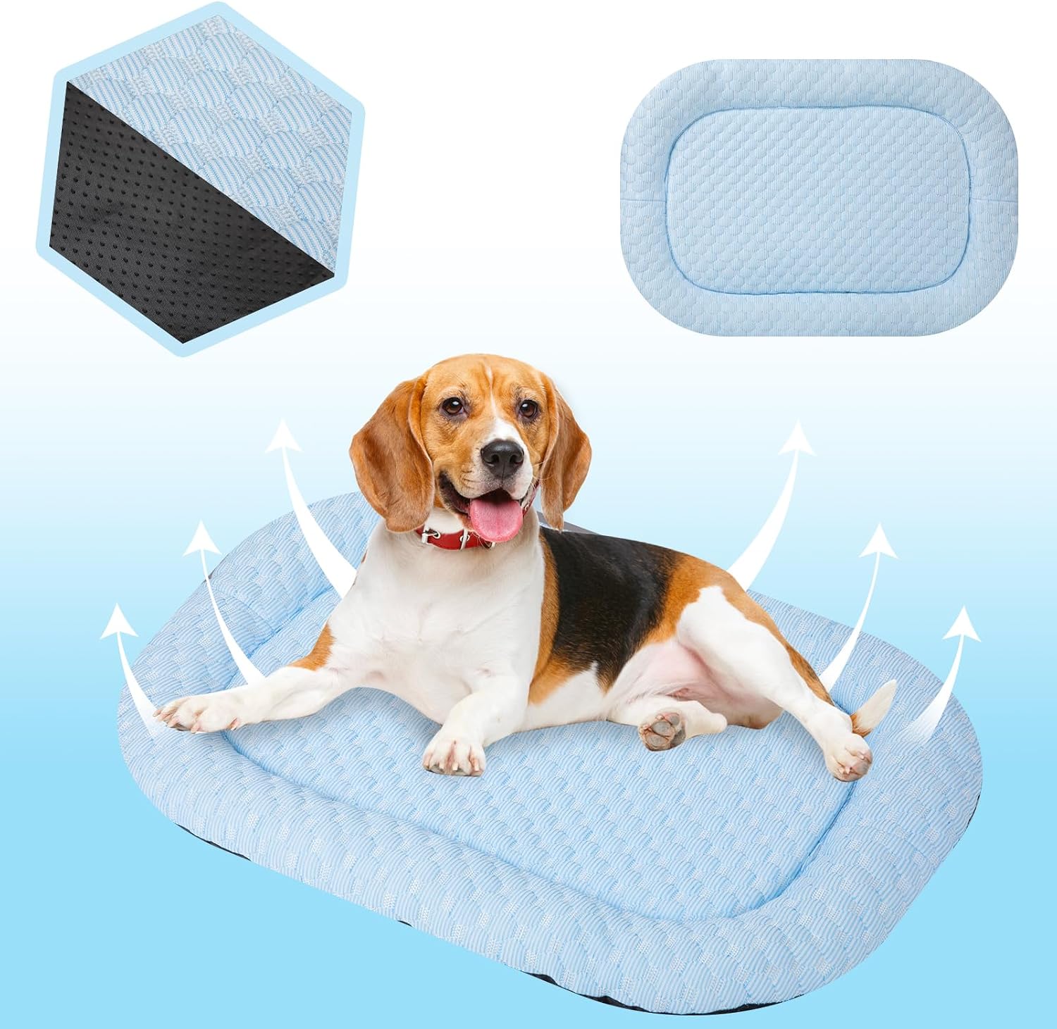 review Dog Crate Cooling Mat for Medium,Summer cat Blankets,Washable Non Slip Dog Mattress Suitable for Small Pets