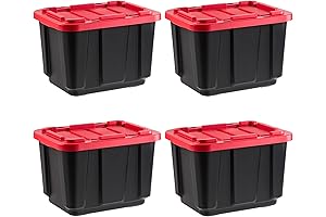 IRIS USA 12 Gallon Storage Bins with Lids