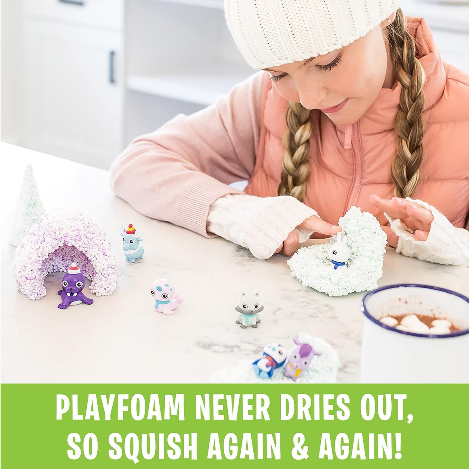 Educational Insights Playfoam Pals Snowy Friends 2-Pack, Fidget, Sensory Toy, Gift for Boys & Girls, Ages 3+