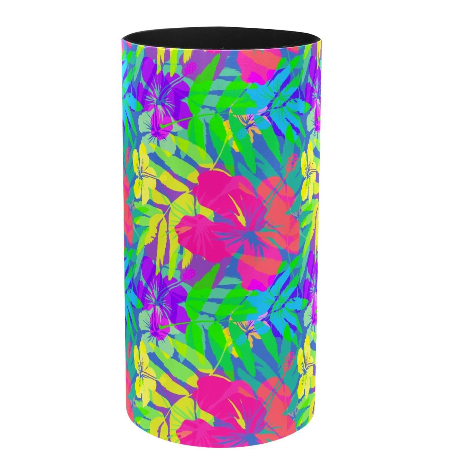 Rangement pinceaux de maquillage et porte-stylos au design tropical raffiné