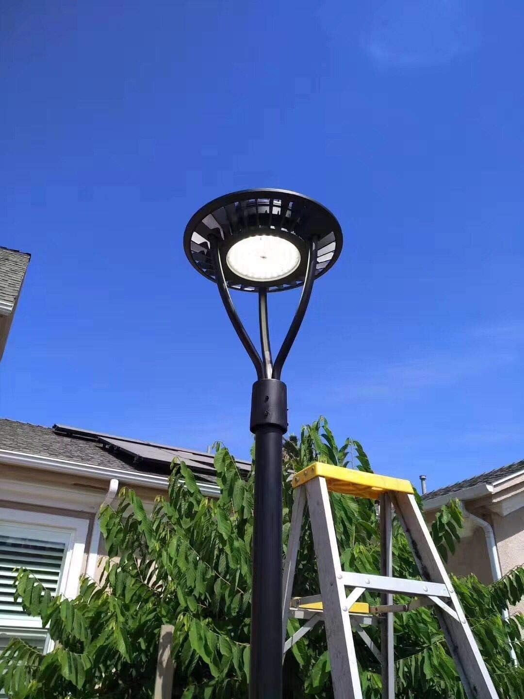 70% Off Everything Led Post Top Light 60W DLC/ETL Listed 8,700Lm 5000K Daylight IP65 Waterproof LED Post Top Outdoor Circular Area Pole Light [300W Equivalent] for Garden Yard Street Lighting