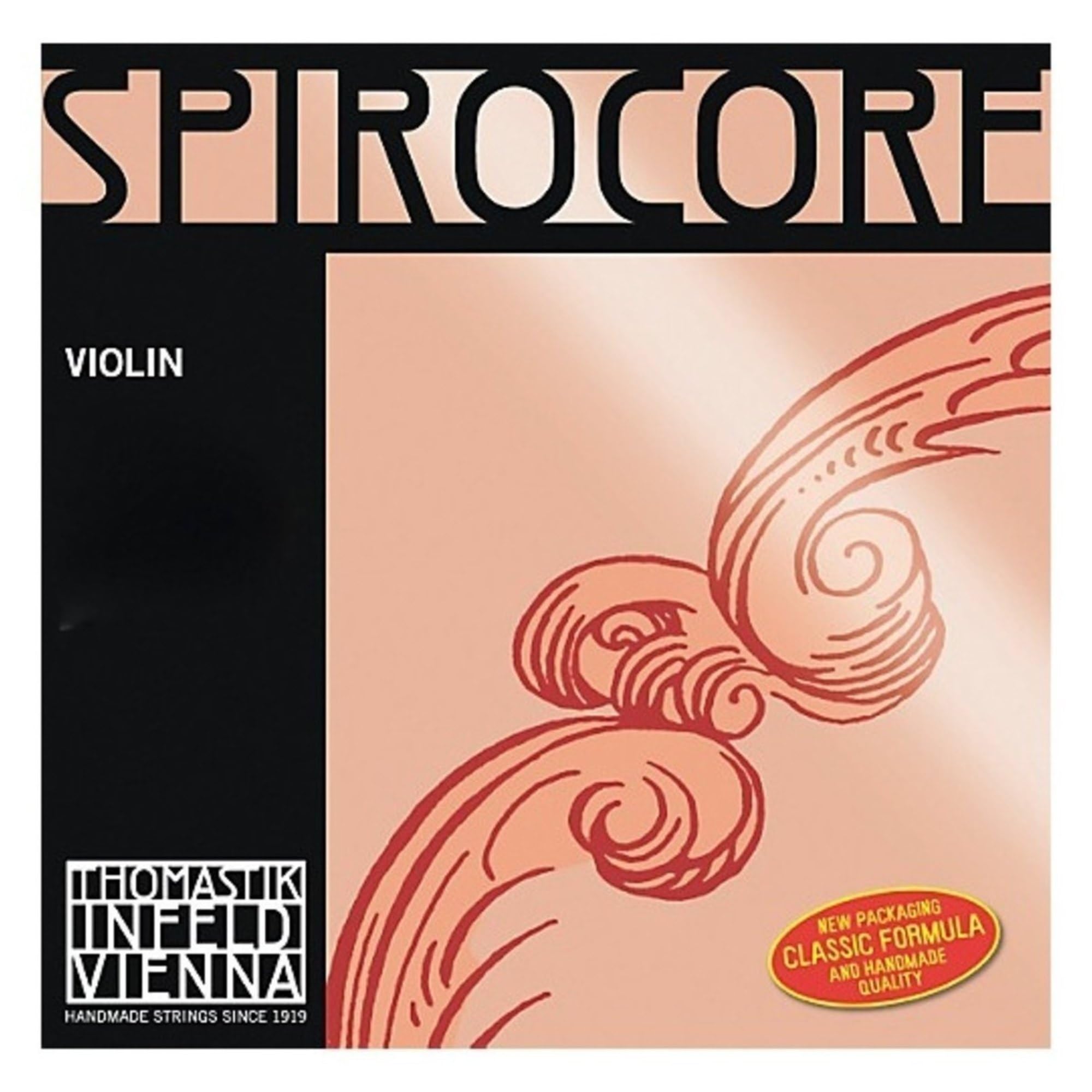 Thomastik-Infeld Spirocore violin string set 4/4 (S15A - S8, S10, S12, S13) - medium tension