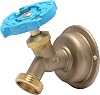SharkBite 1/2 x 3/4 Inch MHT 45 Degree Hose Bibb, Multi Turn, Push To Connect Brass Plumbing Fitting, PEX Pipe, Copper, CPVC, PE-RT, HDPE, 24632LF