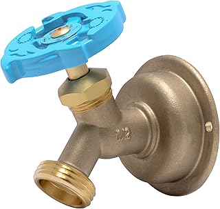 SharkBite 1/2 x 3/4 Inch MHT 45 Degree Hose Bibb, Multi Turn, Push To Connect Brass Plumbing Fitting, PEX Pipe, Copper, CP...