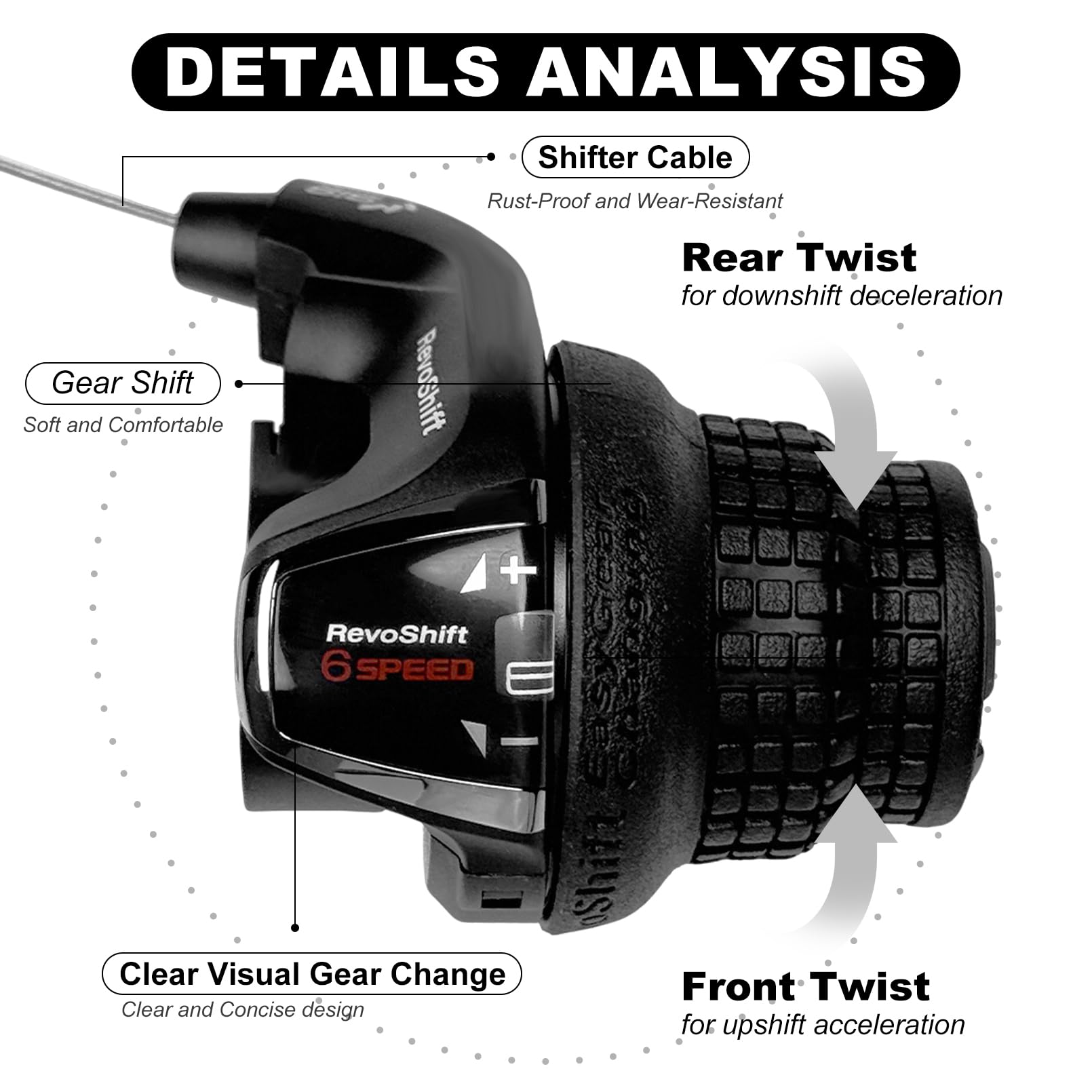 Amazon.co.jp: Relwears Revoshift右シフトレバー6速、SL-RS35-6R