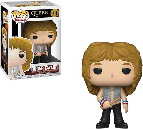 Miniatura 2 de POP Queen - Figura de vinilo de Roger Taylor Funko Pop! (paquete con funda protectora compatible con Pop Box), multicolor, 3.75 pulgadas