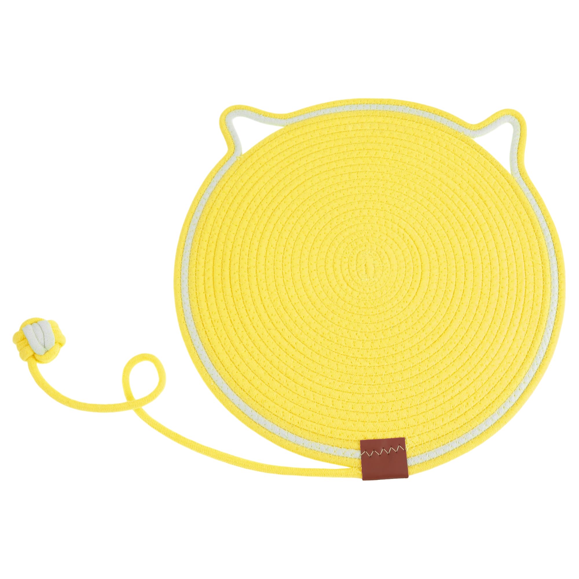 Tapis griffe pour chat en coton résistant avec balle de jeu