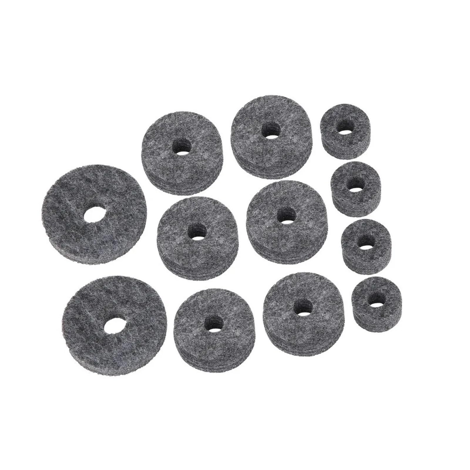 Coussinets En Feutre De Cymbale Antidérapants, Noir Et Gris, 23 Pièces