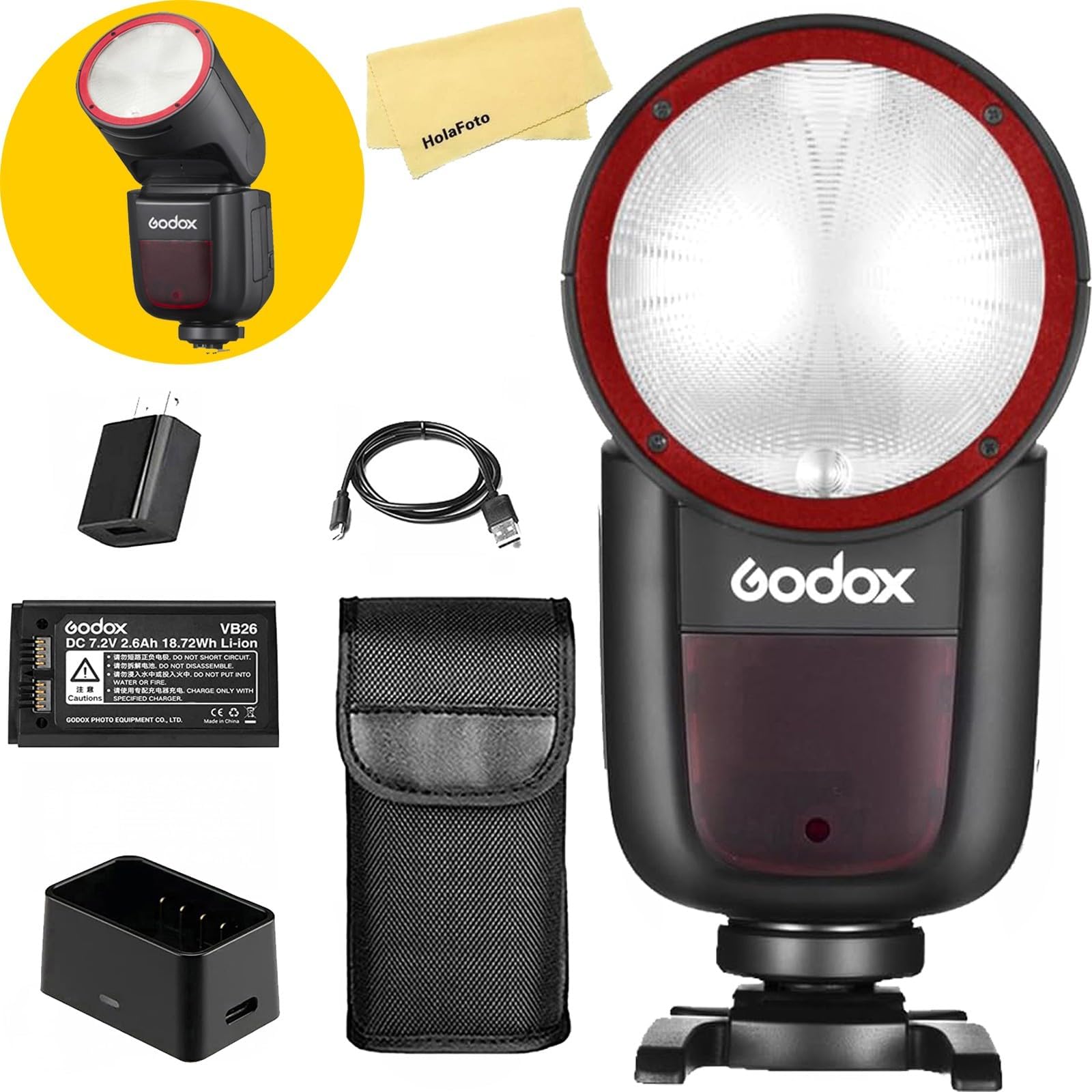 Amazon.com : Godox V1 V1-S V1S Camera Flash for Sony Flash