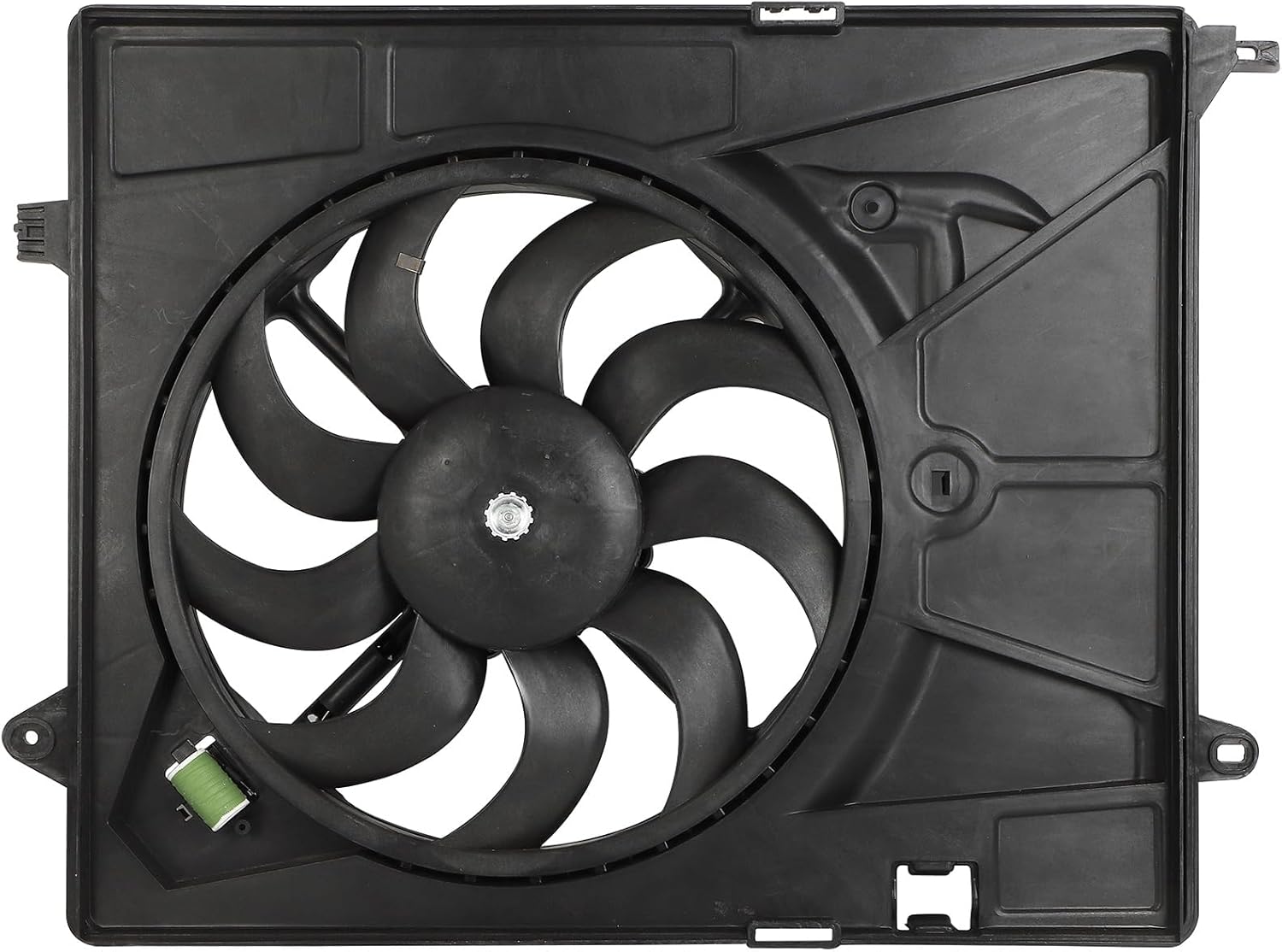 SCITOO Engine Radiator Condenser Cooling Fan Assembly Compatible with 2014-2020 for Chevrolet for Trax 1.4L, OE Number: 623590 621576