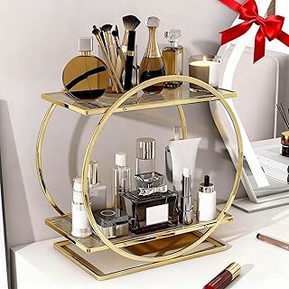 Perfume Organizer for Dresser, 2 Tier Bathroom Counter Organizers and St...