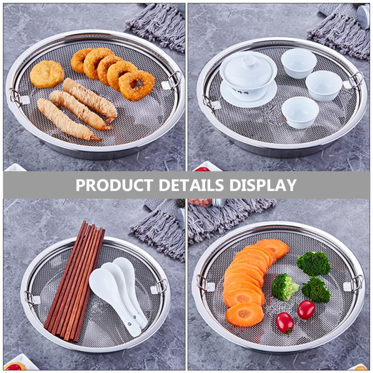 Égouttoir en Maille Fine en Acier Inoxydable 304 Cuisine