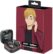 AVIOT TE-Q3-HK Haikyu!! Collaboration Wireless Earphones, Active Noise Cancelling, Wireless Earphones, Bluetooth 5.3, Multi-Point Support, Up to 42 Hours Playtime, External Sound Capture, IPX4