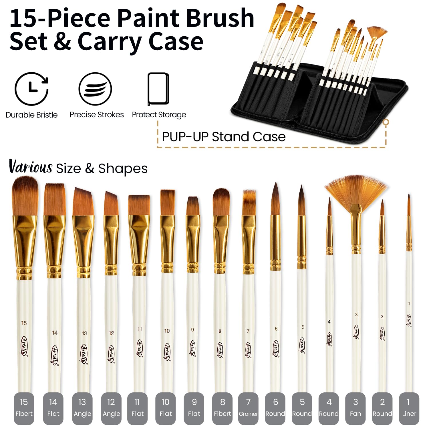 86-teiliges Acryl-Malset mit Tischstaffelei, 48 Farben, Acrylfarben-Set, Pinsel-Set und Etui, Pinselbecken und Kunstschürze, komplettes Kunstbedarf, Malset für Erwachsene, Künstler, Anfänger