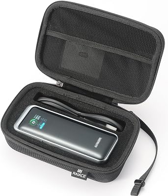 RAIACE Hard Travel Storage Case Compatible with Anker 27,650mAh 250W PowerBank + Anker 100W Charging Base. case only - Black