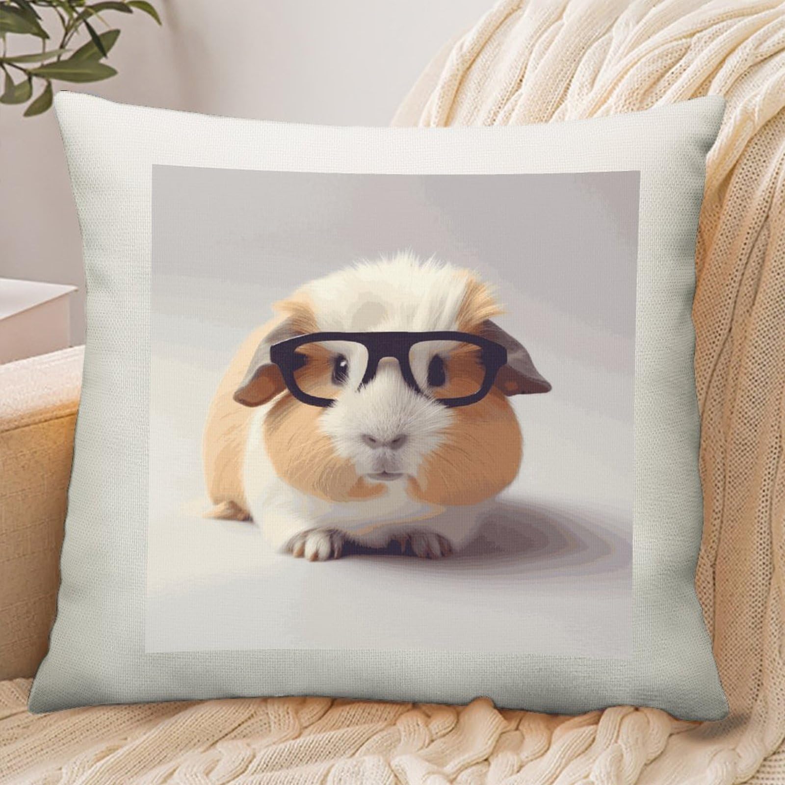 Adfgyerh Style Smiling Pillow Cover Breathable,Pillowcases Boho Decorative Envelope Closure,Throw Pillow Covers For Beach,Patio,Balcony,Couch Living Room 18 * 18In