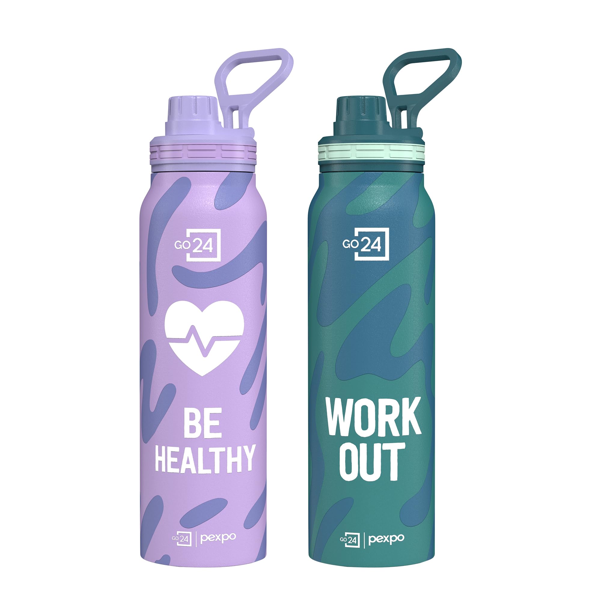 Go24 pexpo Stainless Steel Water Bottle 1 Litre, 3 Layer Vacuum Insulated — Amazon image 24