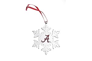 University Of Alabama Crimson Tide Snowflake Christmas Ornament