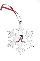 Vista 29 de Adorno navideño de copo de nieve de Alabama Crimson Tide