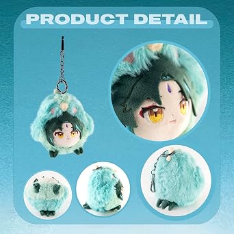 Anime Plush Keychain for Backpack Plushies Cute Xiao Bird Plush 5 Plush Key chain Pendant Stuffed Animal Accessories Decoration for Women Birthday Christmas Gift