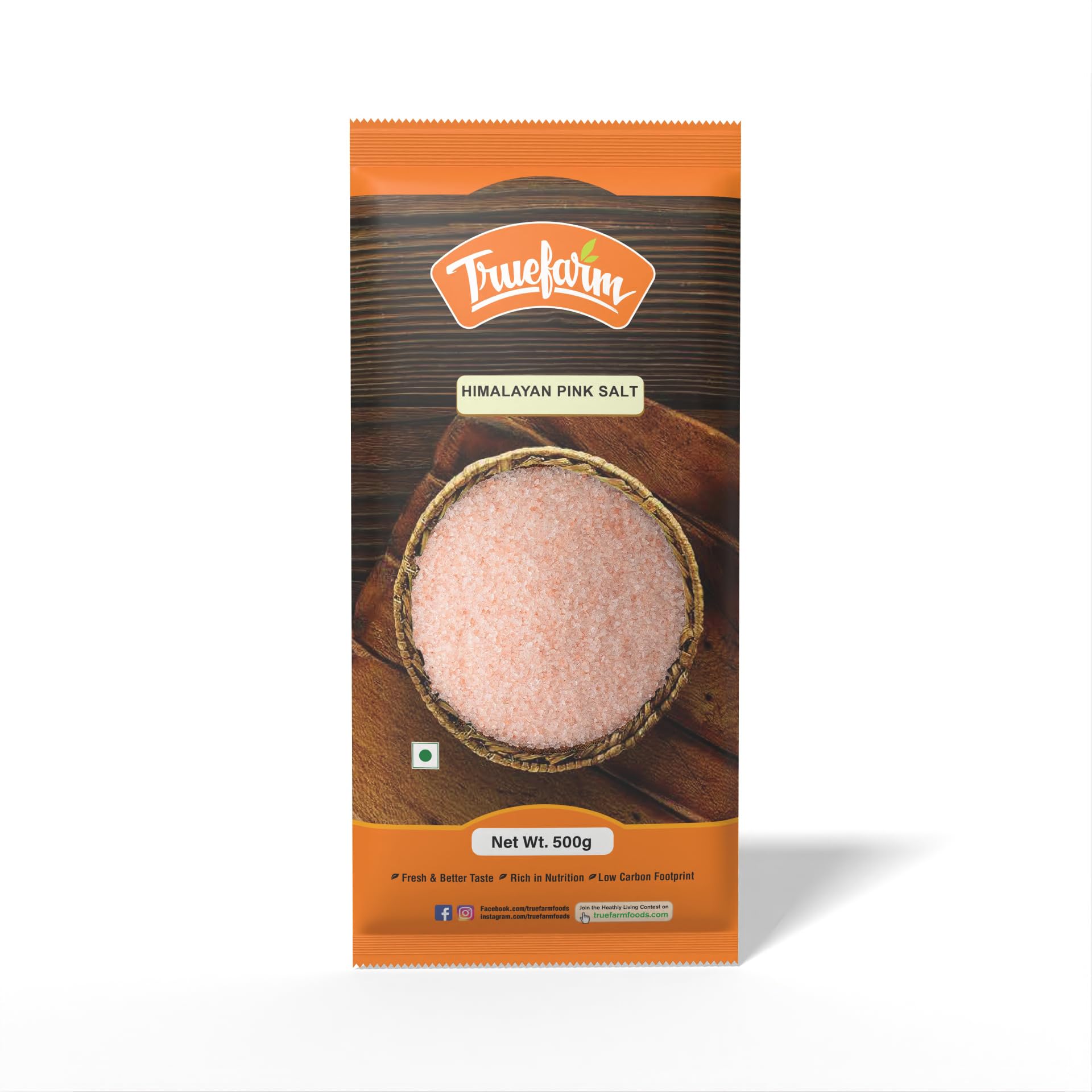 Truefarm Organic Himalayan Pink Salt (3 x 500g) | Sendha Namak | Salt in Fresh | Mineral Rich | Low Sodium Pink Salt | Flavorful | Vegan Food