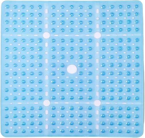 Miniatura 11 de ENKOSI Alfombrilla grande de 27 x 27 pulgadas cuadrada antideslizante para la ducha | Alfombrilla antideslizante para cabina de ducha para personas