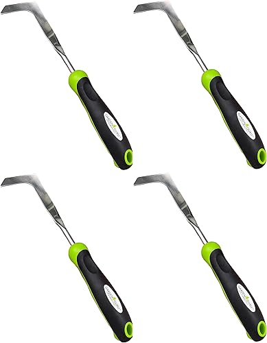 Vista 11 de Herramienta de desbroce de grietas de patio Garden Guru con mango ergonómico – Desmalezador de acero inoxidable para grietas de acera y entrada