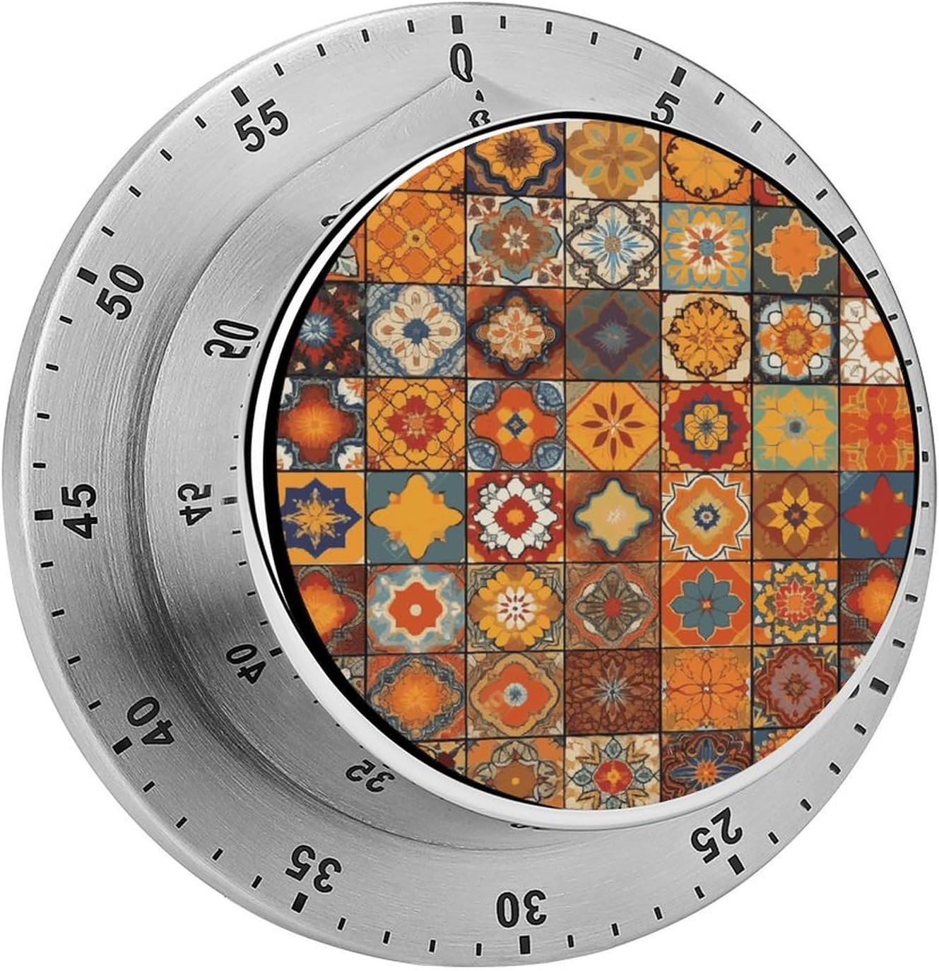 Group of Moroccan Geometric Kitchen Timers for Cooking,Meeting Timer Suitable for Home School Supplies, Study Tools, Desks, Office Desk Timers,Silent Operation