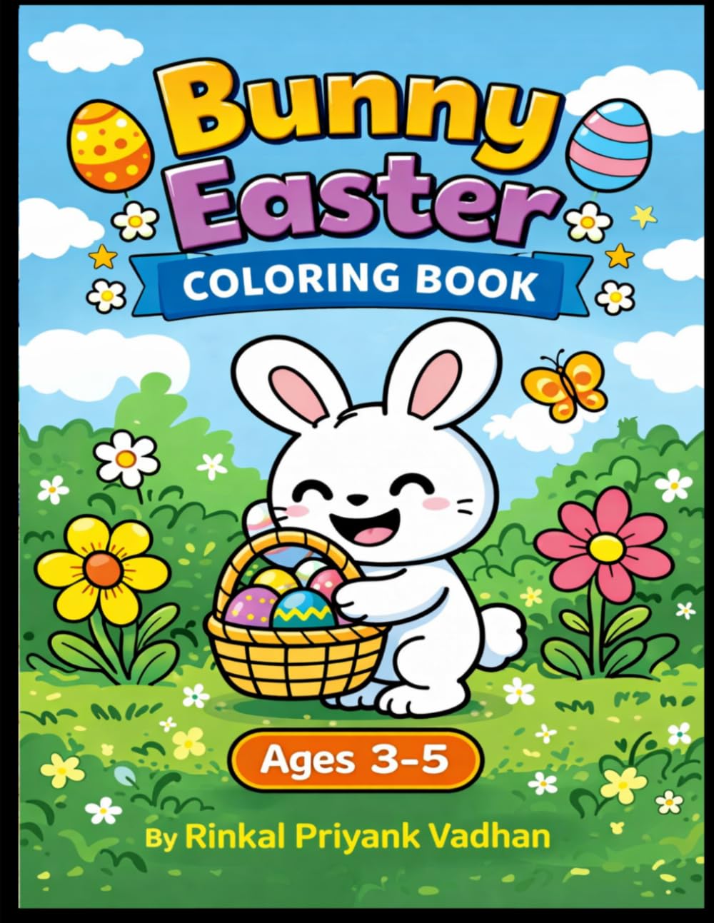 Bunny Easter Coloring Book for Toddlers (Bunny’s little adventure)