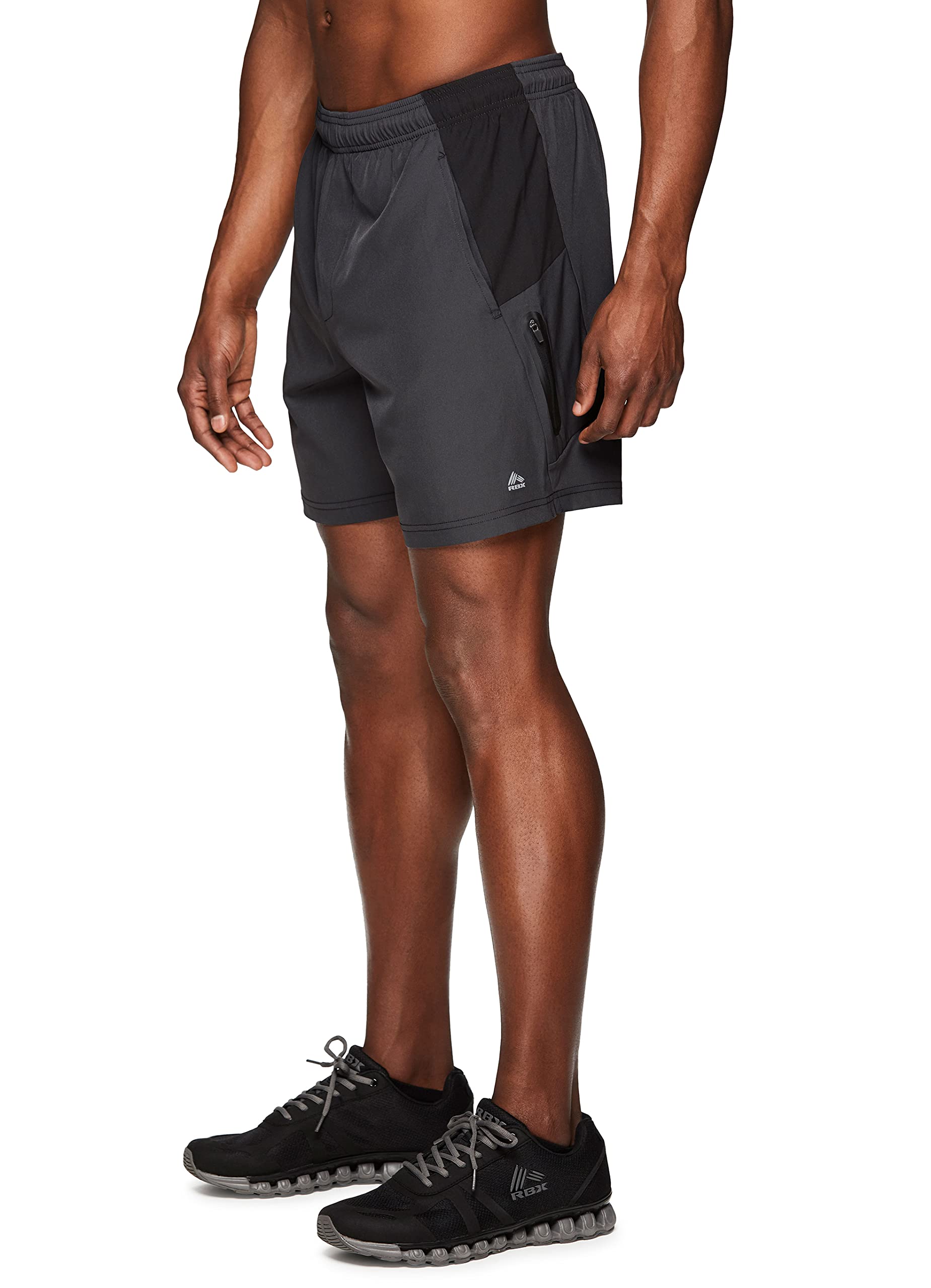 RBXActive Men's 9-Inch Inseam Stretch Woven Athletic Basketball Gym Shorts with Pockets
