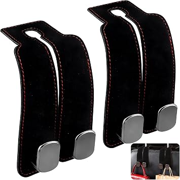 Auto Hooks for Citroen C1 C3 C4 Cactus C-Zero Berlingo Multispace 2Pack Car Storage Hooks Back Seat Headrest Hanger Universal Car Handbag Hooks