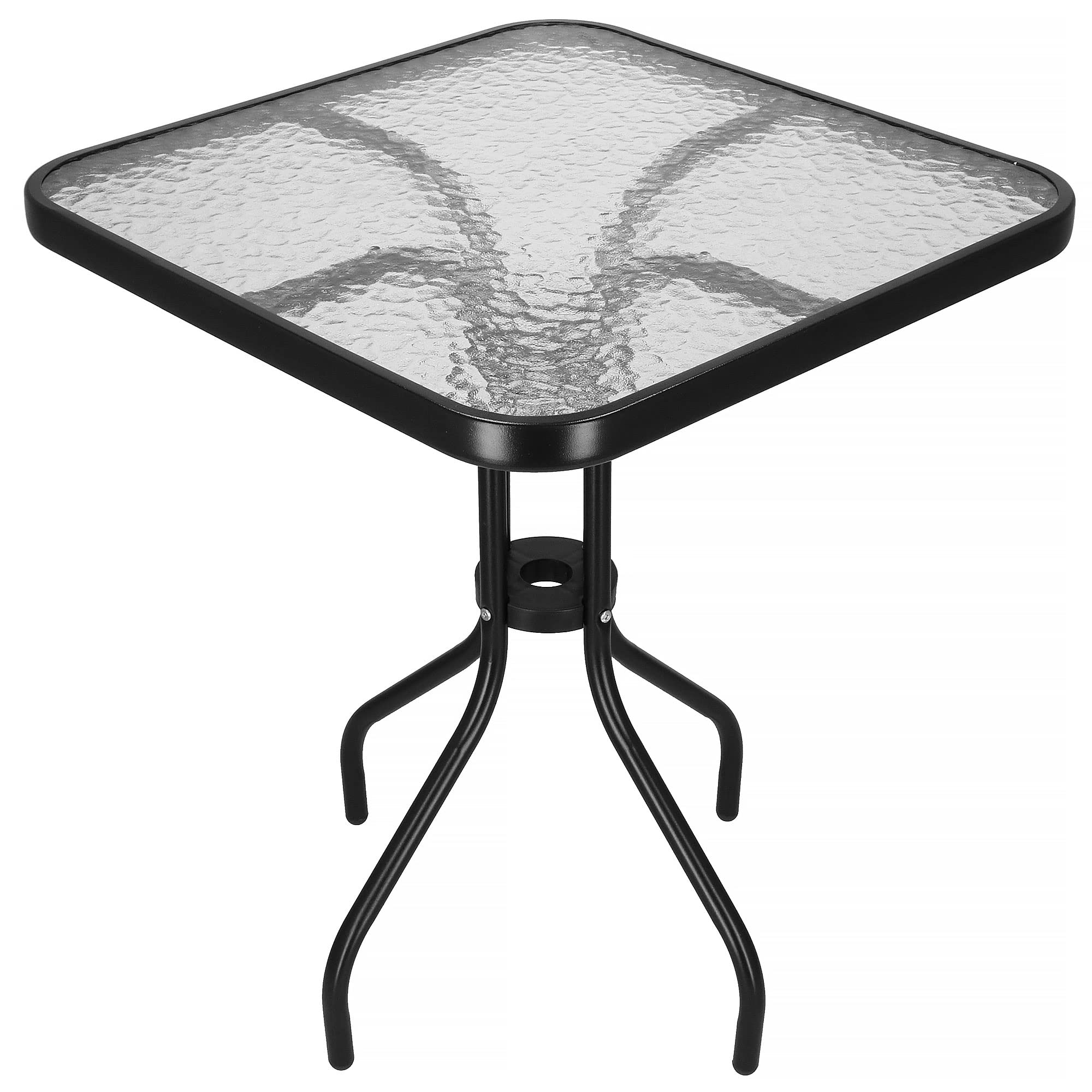 SPRINGOS Table de jardin rectangulaire 60 x 60 x 70 cm métal intérieur extérieur