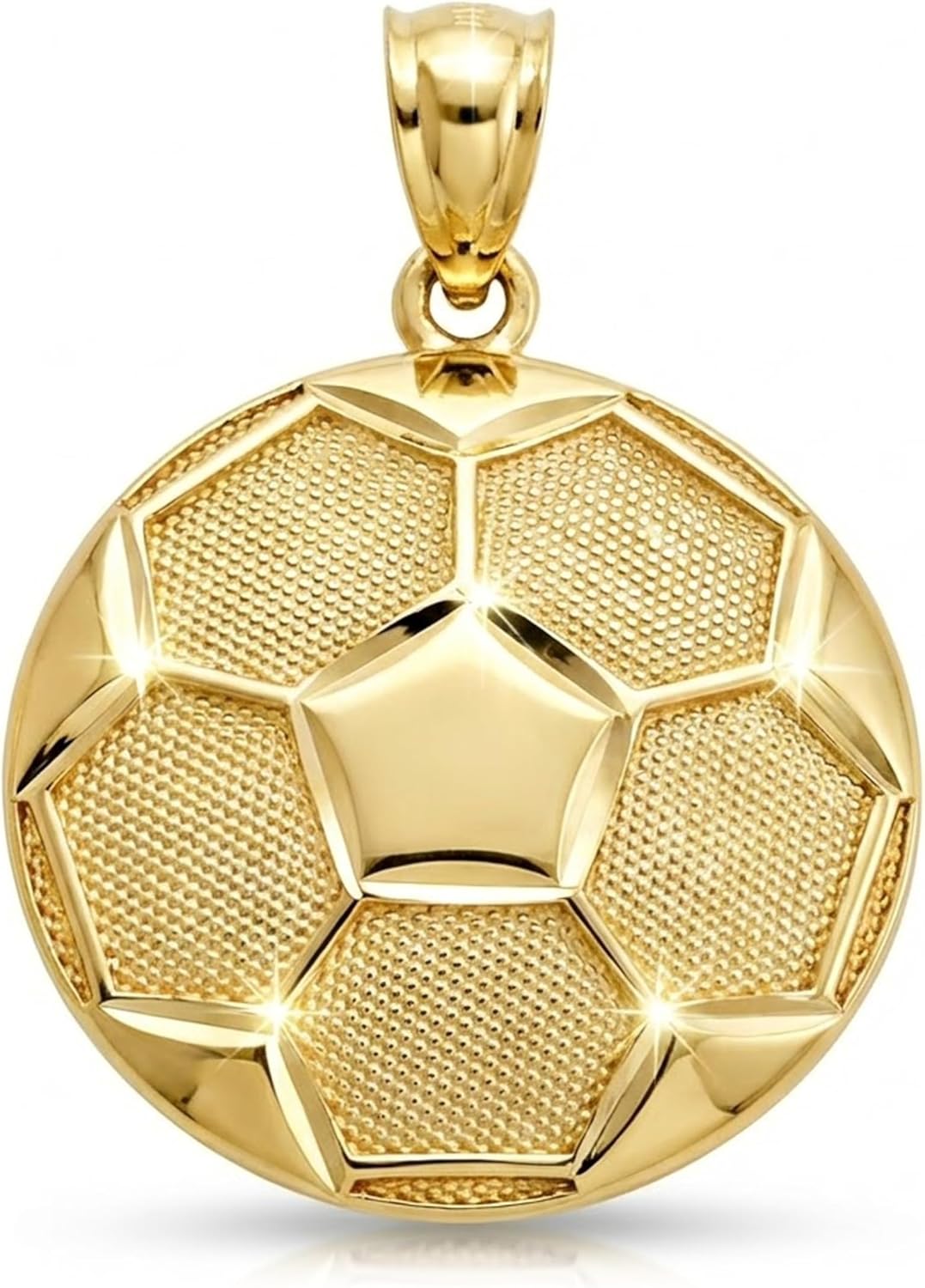 Charm America - Gold Soccer Ball Charm - 10 Karat Solid Gold