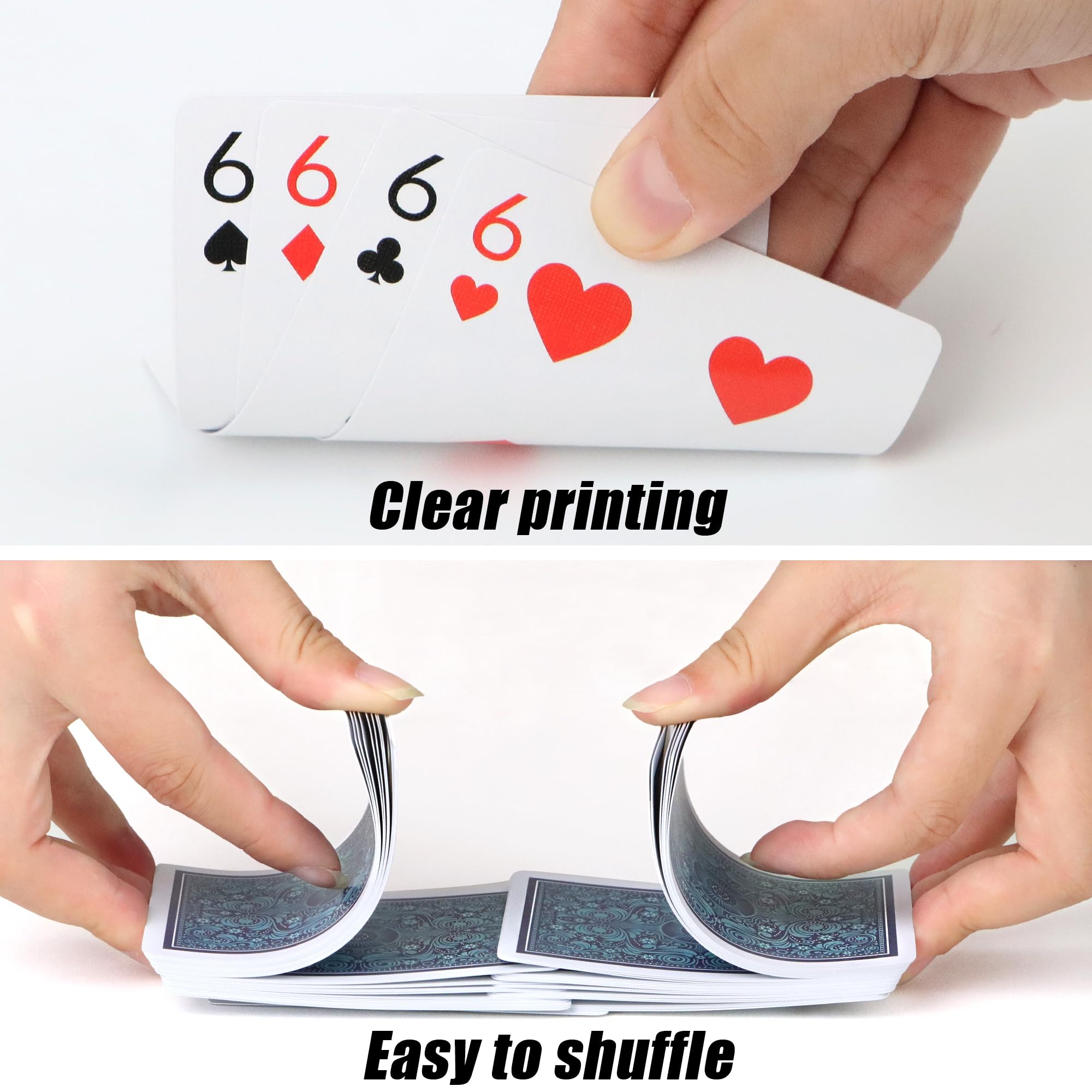 Playing Cards,Decks of Cards,Playing Card 2 Pack for Adults,Poker Cards Professional,Standard Poker Size Card,Playing Card Set for Game Night,Pinochle,Cartas,Magic Props,Go Fish